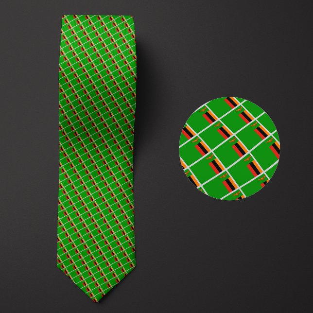 Corbata Bandera del patrón de Zambia (Subido por el creador)