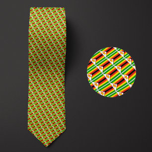 Corbata Bandera del patrón de Zimbabue