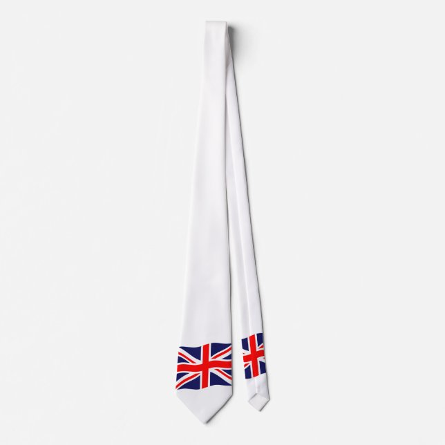Corbata Bandera del Reino Unido + tus ideas (Anverso)