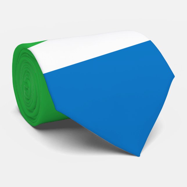 Corbata Bandera del Sierra Leone (Enrollado)