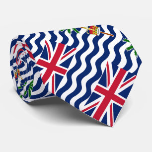Corbata Bandera del Territorio Británico del Océano Índico