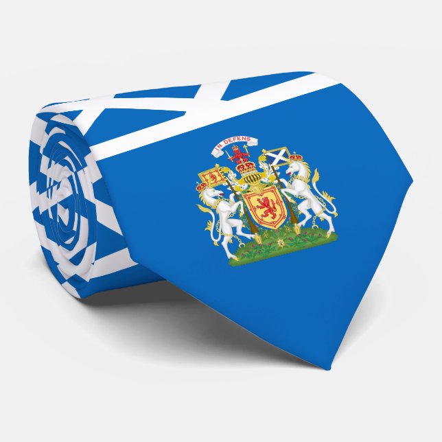 Corbata Bandera escocesa y escudo de armas real, Escocia (Enrollado)