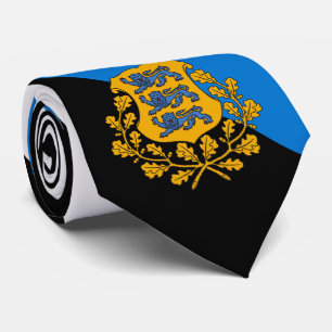 Corbata Bandera/ escudo de armas de Estonia