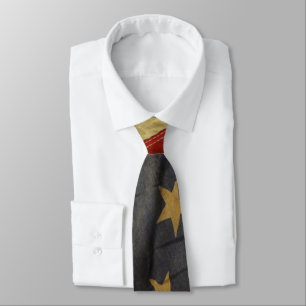 Corbata Bandera estadounidense angustiada