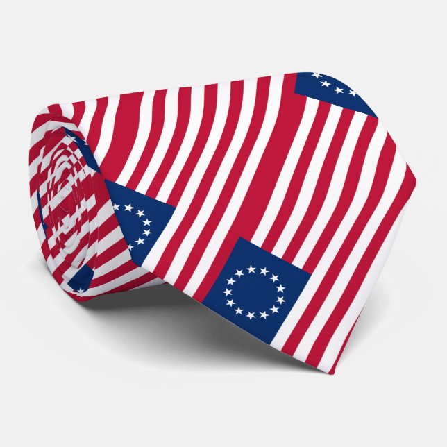 Corbata Bandera estadounidense de Betsy Ross (Enrollado)