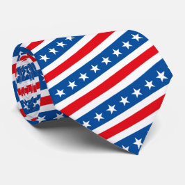Corbata Bandera estadounidense patriótica Stars and Stripe