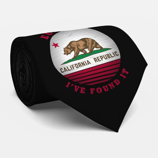 CORBATA BANDERA ESTATAL CALIFORNIA EUREKA (Enrollado)