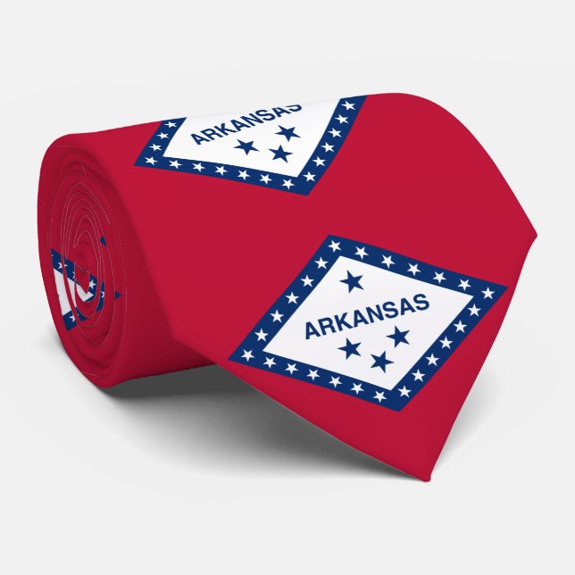 Corbata Bandera estatal de Arkansas (Enrollado)
