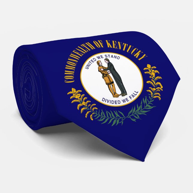 Corbata Bandera Estatal de Kentucky (Enrollado)
