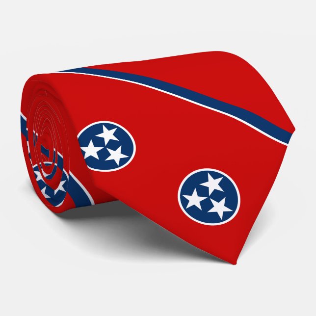Corbata Bandera Estatal Tennessee (Enrollado)