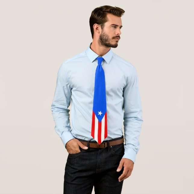 Corbata Bandera estilizada de Puerto Rico (In situ)