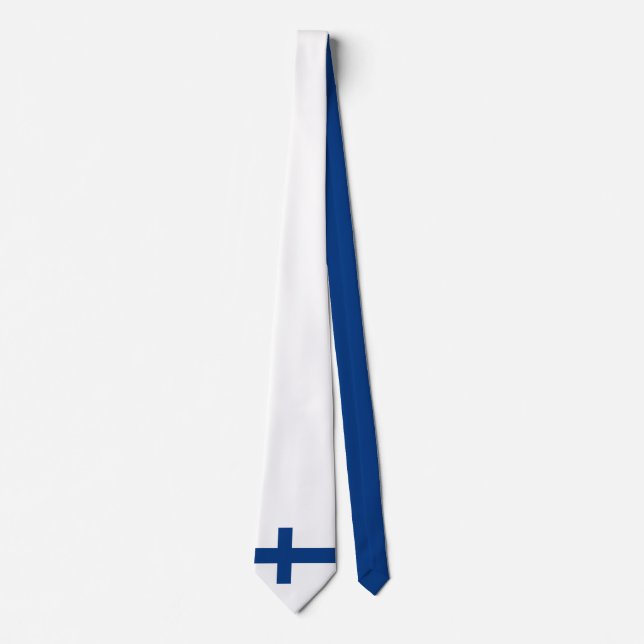 Corbata Bandera finlandesa Neck Tie (Anverso)