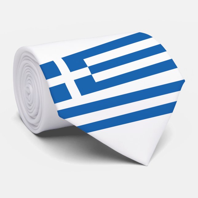 Corbata Bandera griega (Grecia) (Enrollado)