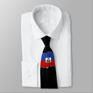 Corbata Bandera haitiana