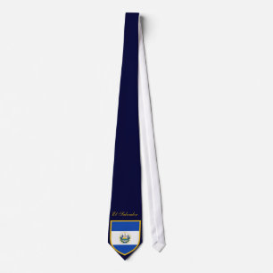 Corbata Bandera hermosa de El Salvador