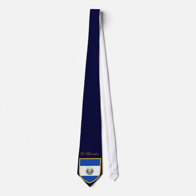 Corbata Bandera hermosa de El Salvador (Anverso)