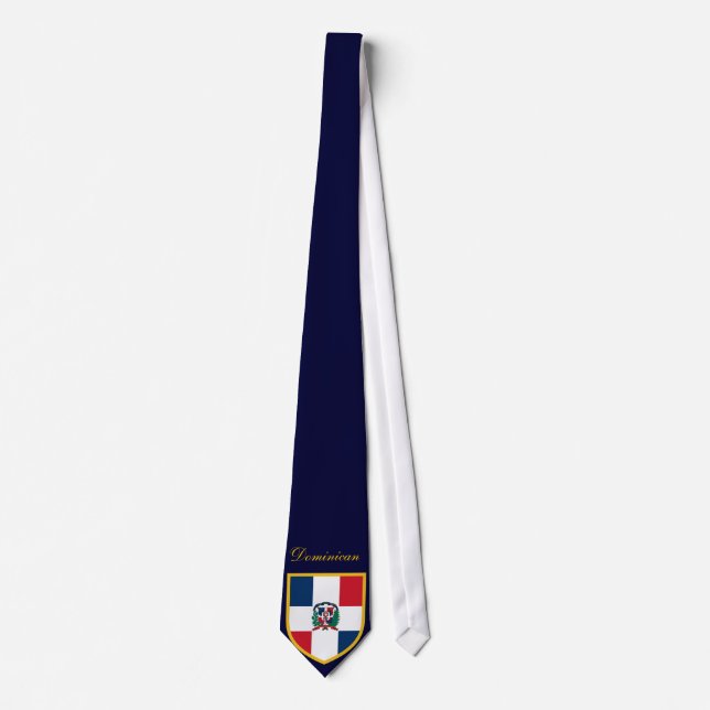 Corbata Bandera hermosa de la República Dominicana (Anverso)