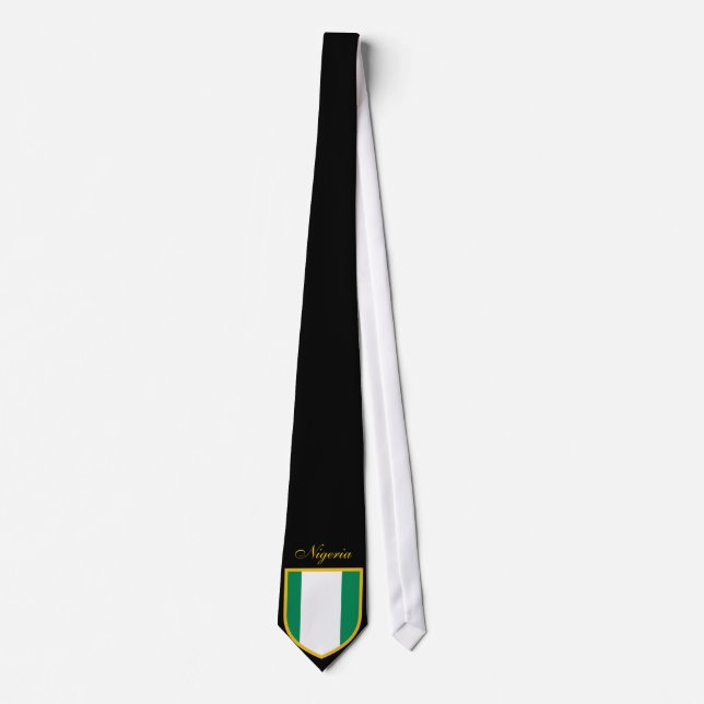 Corbata Bandera hermosa de Nigeria (Anverso)