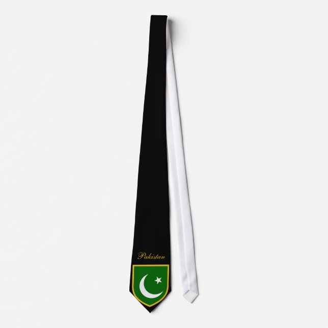 Corbata Bandera hermosa de Paquistán (Anverso)