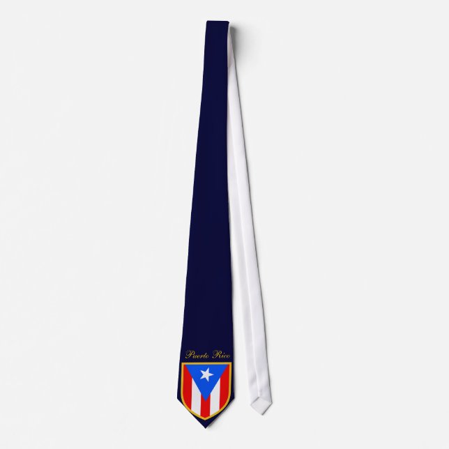 Corbata Bandera hermosa de Puerto Rico (Anverso)