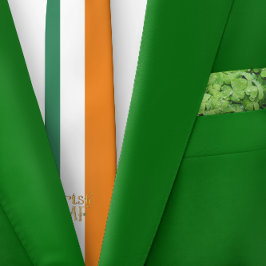 Corbata Bandera irlandesa irlandesa estrecha a rayas