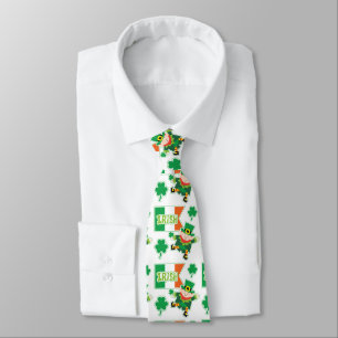 Corbata Bandera irlandesa Leprechaun