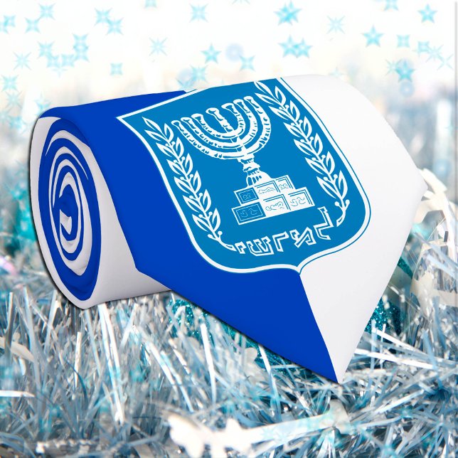 Corbata Bandera israelí, Emblem e Israel negocios / moda (Subido por el creador)