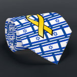 Corbata Bandera israelí los lleva a casa y libera a los re<br><div class="desc">Esta corbata del cuello muestra tu amor por Israel con la bandera israelí y las cintas amarillas que simbolizan Traerlos a Casa para los rehenes israelíes retenidos en Gaza.</div>