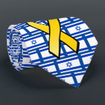 Corbata Bandera israelí los lleva a casa y libera a los re<br><div class="desc">Esta corbata del cuello muestra tu amor por Israel con la bandera israelí y las cintas amarillas que simbolizan Traerlos a Casa para los rehenes israelíes retenidos en Gaza.</div>