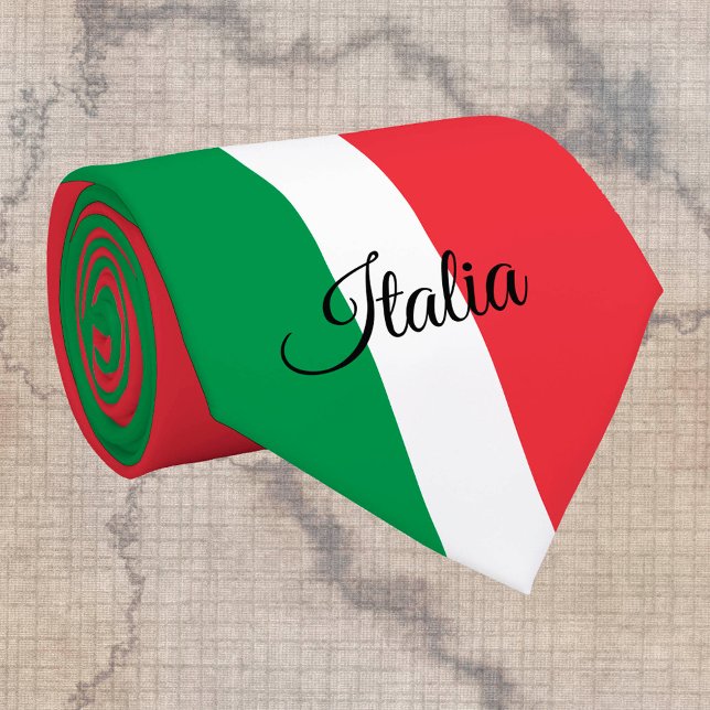 Corbata Bandera italiana y empresas italianas, hinchas de  (Subido por el creador)
