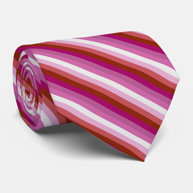 Corbata Bandera lesbiana (Enrollado)