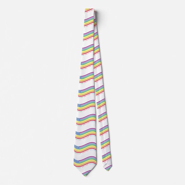 Corbata Bandera LGBT (Anverso)