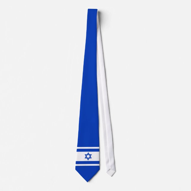 Corbata Bandera nacional de Israel - Versión auténtica (Anverso)