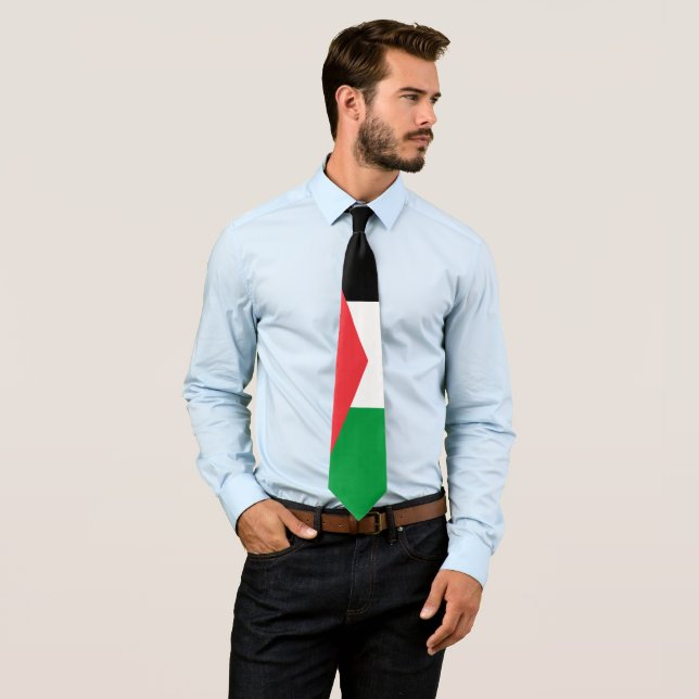 Corbata Bandera palestina ت ص・・・・・・・・・・・س ف ط ن・・・・・・・ (In situ)