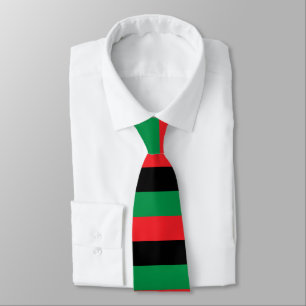 Corbata bandera panafricana, historia negra afroamericana