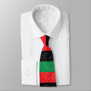 Corbata bandera panafricana, historia negra afroamericana