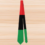 Corbata Bandera panafricana Kwanzaa<br><div class="desc">Bandera panafricana corbata de cuello de Kwanzaa</div>