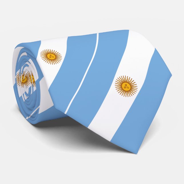 Corbata Bandera Patriótica Argentina (Enrollado)