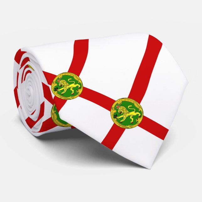 Corbata Bandera patriótica de Alderney (Enrollado)