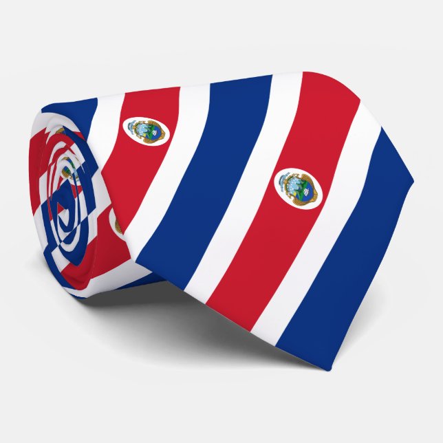 Corbata Bandera Patriótica de Costa Rica (Enrollado)