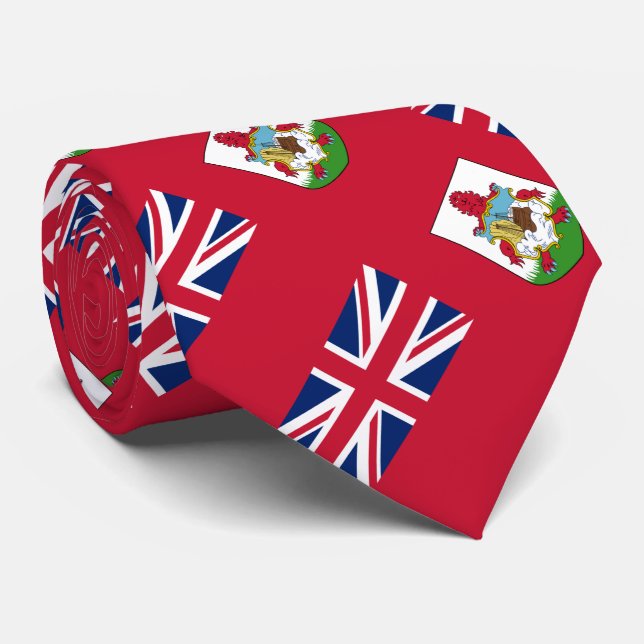 Corbata Bandera patriótica de las Bermudas (Enrollado)