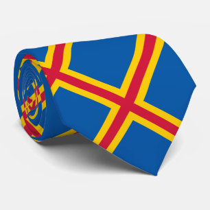 Corbata Bandera patriótica de las Islas Åland