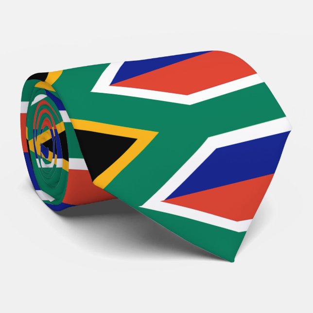 Corbata Bandera patriótica de Sudáfrica Bokke (Enrollado)