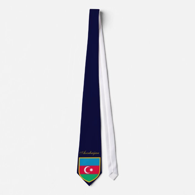 Corbata Bandera personalizada de Azerbaiyán (Anverso)