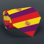 Corbata Bandera republicana española - Bandera República<br><div class="desc">Bandera de la segunda república española,  la bandera oficial de España (1931-1939). Bandera Tricolor de la Segunda República Española,  enseña de oficial España (1931-1939)</div>