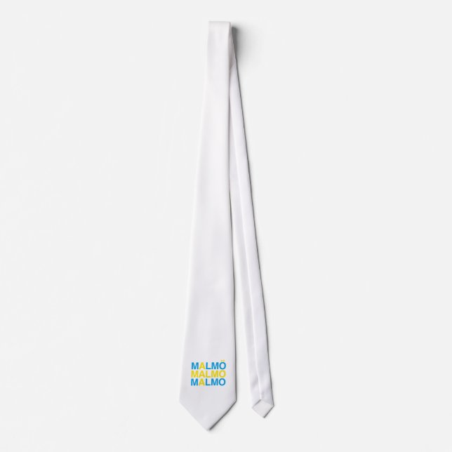 Corbata Bandera sueca MALMO (Anverso)