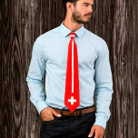 Corbata Bandera suiza y moda comercial suiza<br><div class="desc">Neck Tie: Suiza y la moda de negocios de la bandera suiza - amar a mi país,  vacaciones,  viajes,  patriotas / hinchas deportivos</div>
