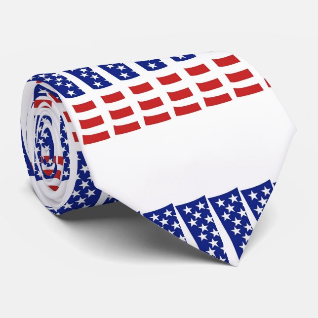 Corbata Bandera Tie-abstract /USA (Enrollado)