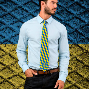 Corbata Bandera ucraniana y negocios con Ucrania, patriota