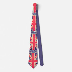 Corbata BANDERA UNION JACK grunge + tu idea